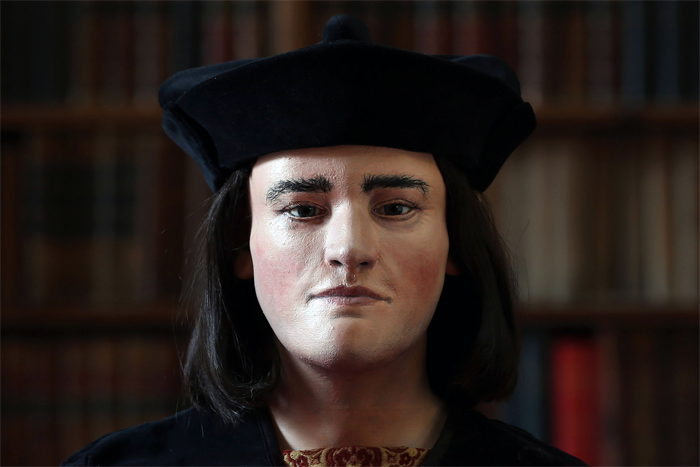 A reconstruction of King Richard III based on his skeletal remains.