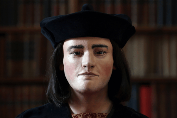 A reconstruction of King Richard III based on his skeletal remains.