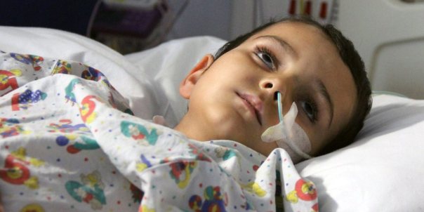 We must hope now that the little boy wins through and is able once again to regain health and happiness.